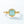 Hexagon Seafoam Mint Amazonite Crown Ring - Perimade & Co.