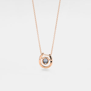 Horseshoe Custom Photo Projection Necklace - Perimade & Co.