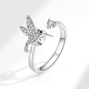 Hummingbird Anxiety Fidget Spinner Ring - Perimade & Co.