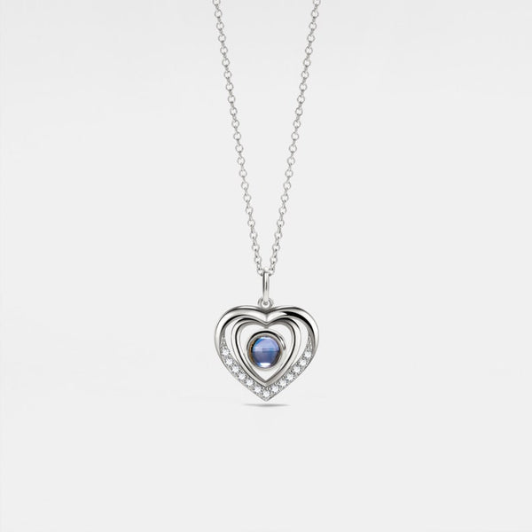 Heart Custom Photo Projection Necklace