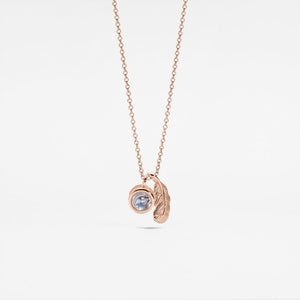 Feather Custom Photo Projection Necklace