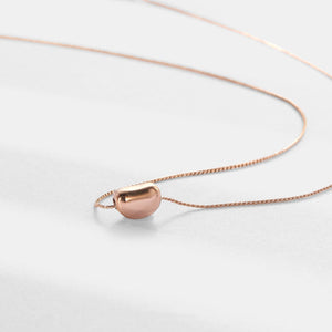 Cute Acacia Bean Pendant Necklace