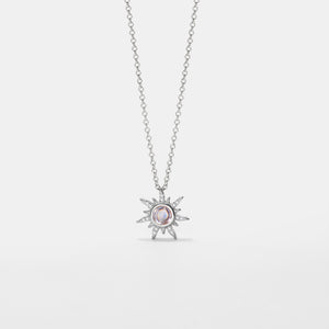 Sun Custom Photo Projection Necklace