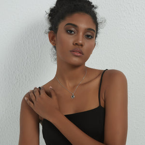 Rose Flower Photo Projection Necklace