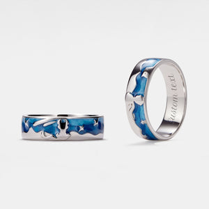 Little Prince Fox Couple Matching Wedding Ring