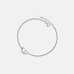 Gold Kidney Bean Charm Stacking Bracelet