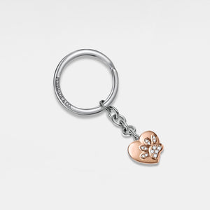 Herz Pfote benutzerdefinierte Foto Medaillon Schlüsselanhänger