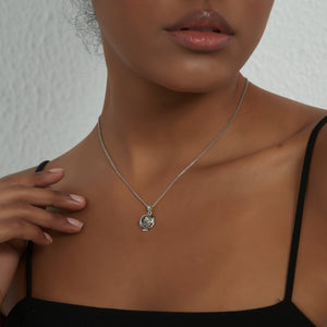 Rose Flower Photo Projection Necklace