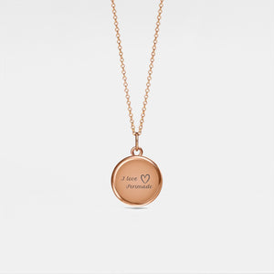 Custom Round Photo Locket Necklace