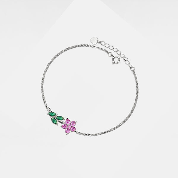Colorful Flower Charm Anklet