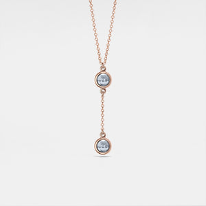 Double Custom Photo Projection Necklace