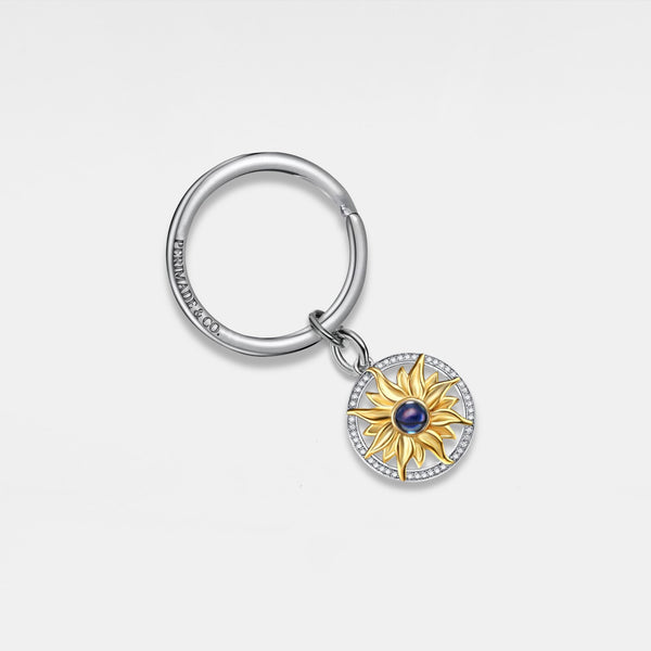 Sunflower Custom Photo Projection Keychain