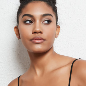 Small Pink Tulip Flower Stud Earrings