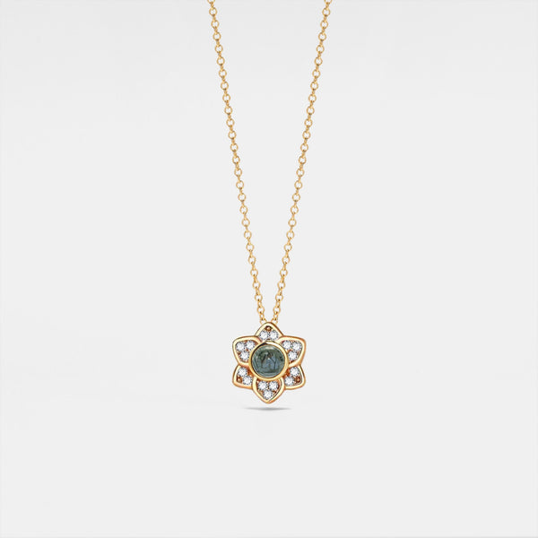 Flower Photo Projection Necklace