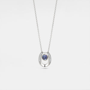 Collier de projection photo personnalisé en forme de fer à cheval