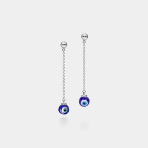 Turkish Evil Eye Nazar Dangle Drop Earrings