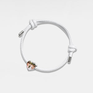 Heart Custom Photo Leather Rope Bracelet