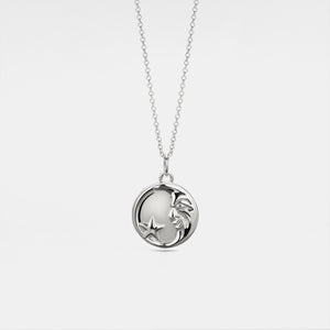 Moon Face Custom Photo Locket Necklace