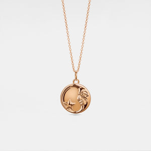 Moon Face Custom Photo Locket Necklace