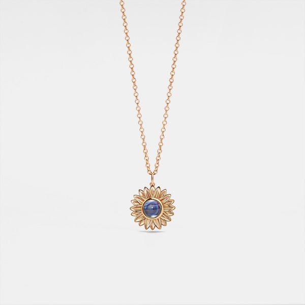 Sunflower Photo Projection Necklace
