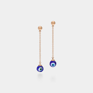 Turkish Evil Eye Nazar Dangle Drop Earrings
