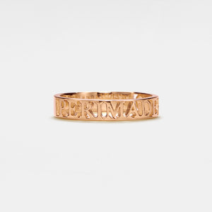 Custom Cut-Out Engrave Wedding Band Ring