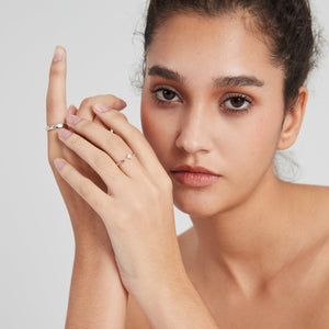 Partnerring mit Hirschgeweih