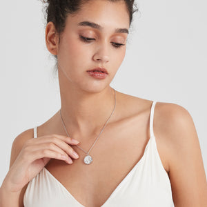 Moon Face Custom Photo Locket Necklace