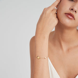 Double Butterfly Stacking Charm Bracelet