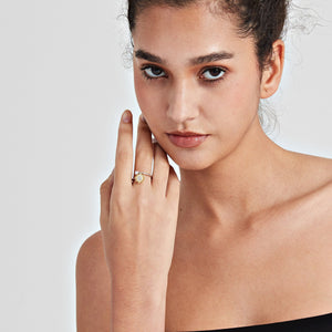 Sunflower Anxiety Fidget Spinner Bypass Ring