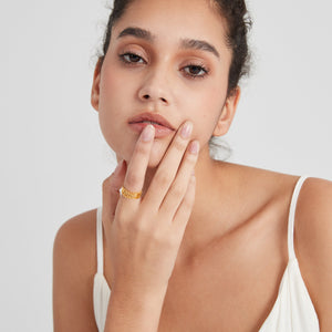 Custom Cut-Out Engrave Wedding Band Ring