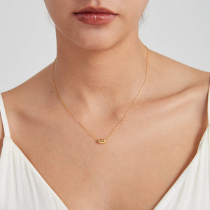 Cute Acacia Bean Pendant Necklace