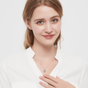 Sunflower Custom Photo Projection Necklace