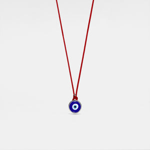 Turkish Evil Eye Charm Red Rope Necklace