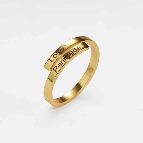 Custom Engrave Name Band Ring