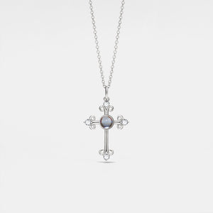 Collier de projection photo personnalisé Iris Cross