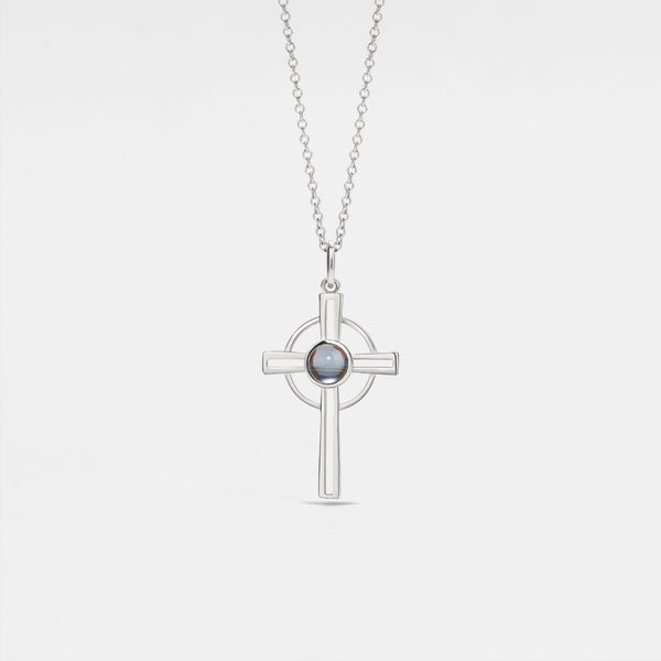 Cross Custom Photo Projection Necklace