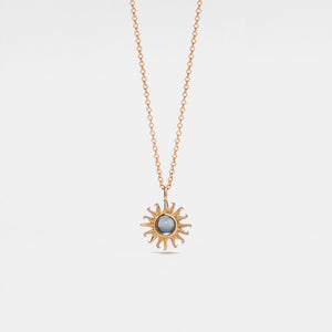 Sonne benutzerdefinierte Fotoprojektion Halskette