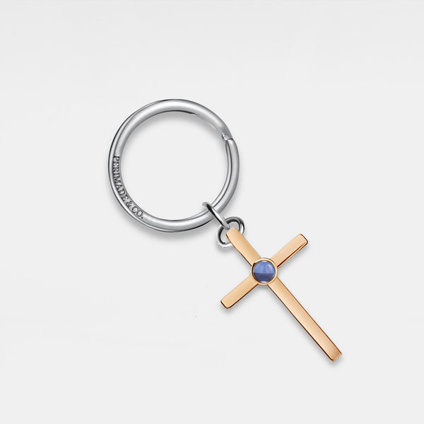 Custom Cross Photo Projection Keychain
