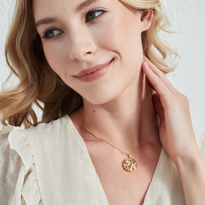 Lebensbaum-Halskette mit individueller Fotoprojektion