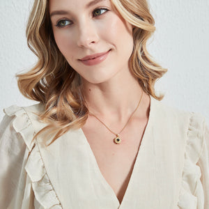 Sunflower Custom Photo Projection Necklace