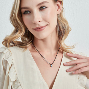 Turkish Evil Eye Nazar Rope Necklace