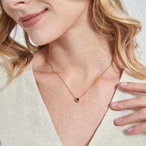 Custom Bubble Photo Projection Necklace