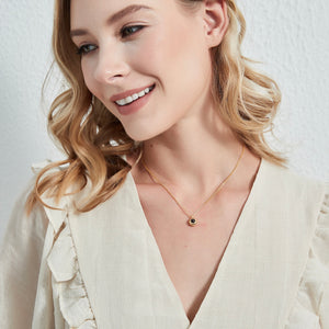 Collana con proiezione fotografica personalizzata rotonda