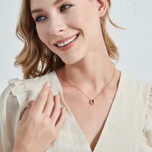 Collier de projection photo personnalisé en forme de fer à cheval