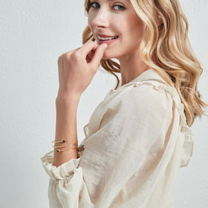 Double Photo Projection Bangle Bracelet