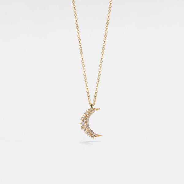 Crescent Moon Wedding Necklace