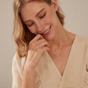 Collana da matrimonio con ciondolo a mezzaluna