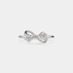 Dainty Bow Tie Bowknot Stacking Ring