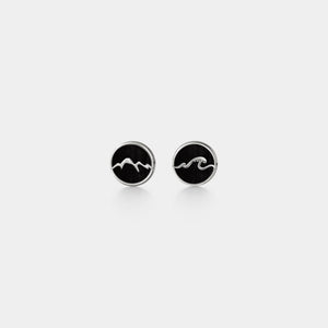 Mountain Ocean Matching Stud Earrings